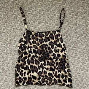 Nation LTD Leopard Print Cami in Brown and Black